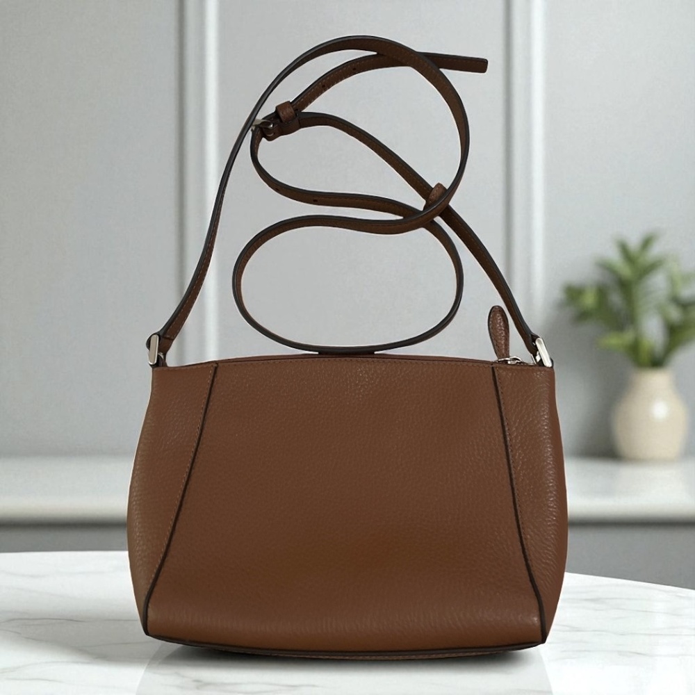 Kate Spade New York Brown Pebbled Leather Crossbody Bag - Picture 2 of 3